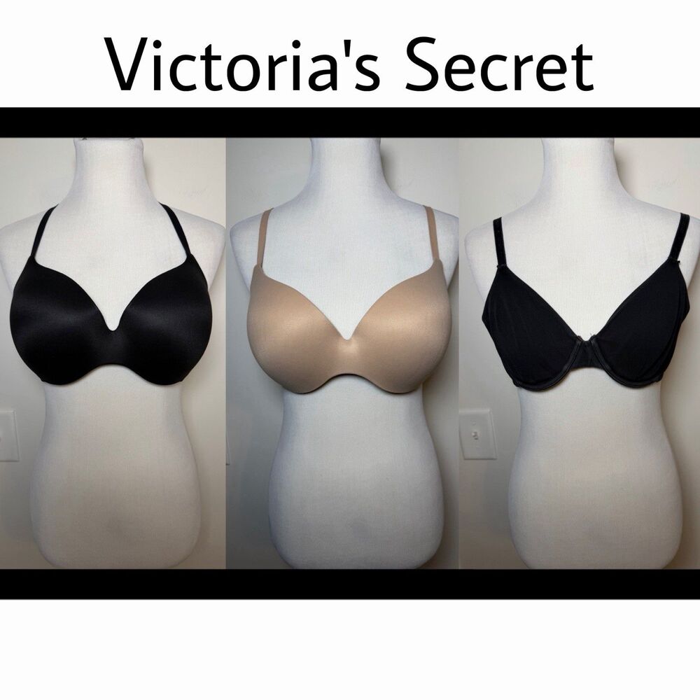 Victoria’s Secret 3Pc Bra Lot Size 38C